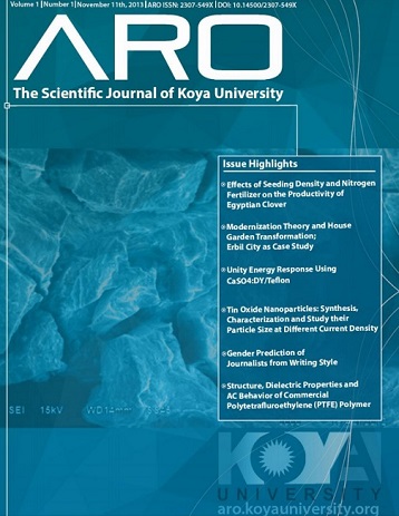 ARO Journal: Volume 1, No. 1 (2013)