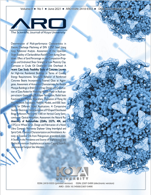 ARO Journal: Volume 9, No. 1 (2021)