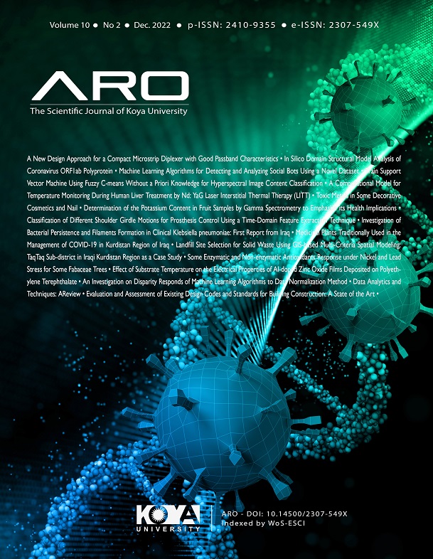 ARO Journal: Volume 10, No. 2 (2022)